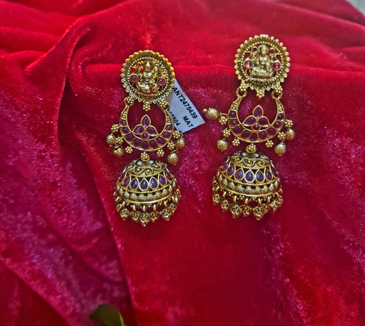 Antique Gold Jhumka