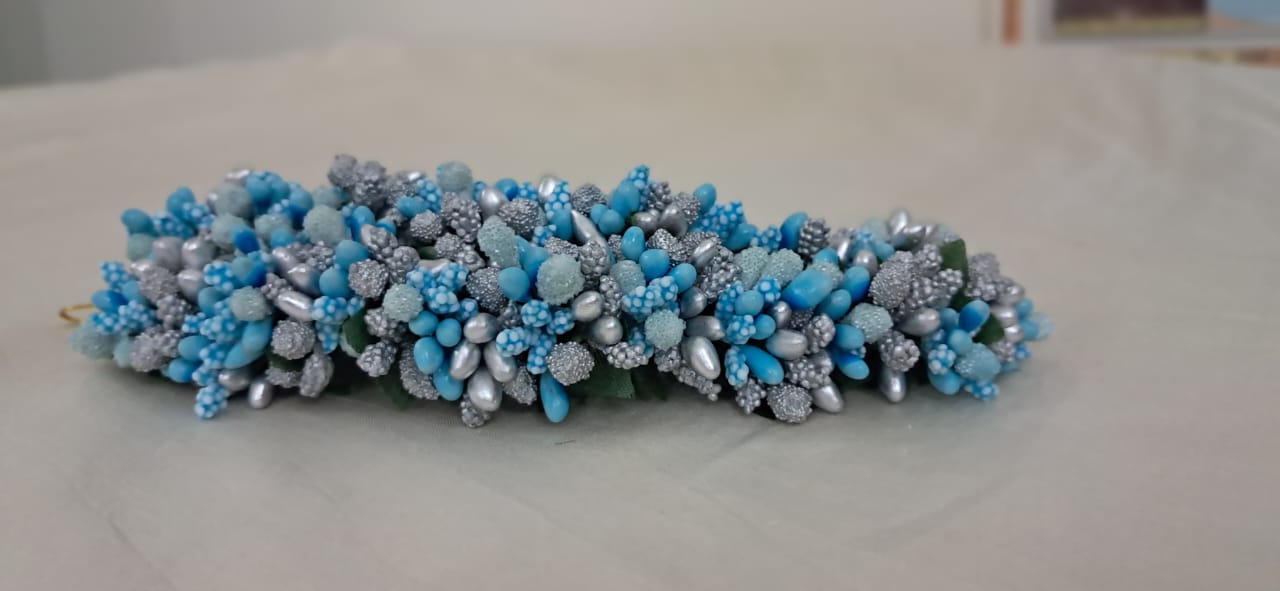 Bridal Artificial Flowers - Blue